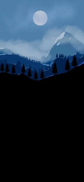 Blue Mountain Moonscape - Related 4K Wallpapers wallpaper