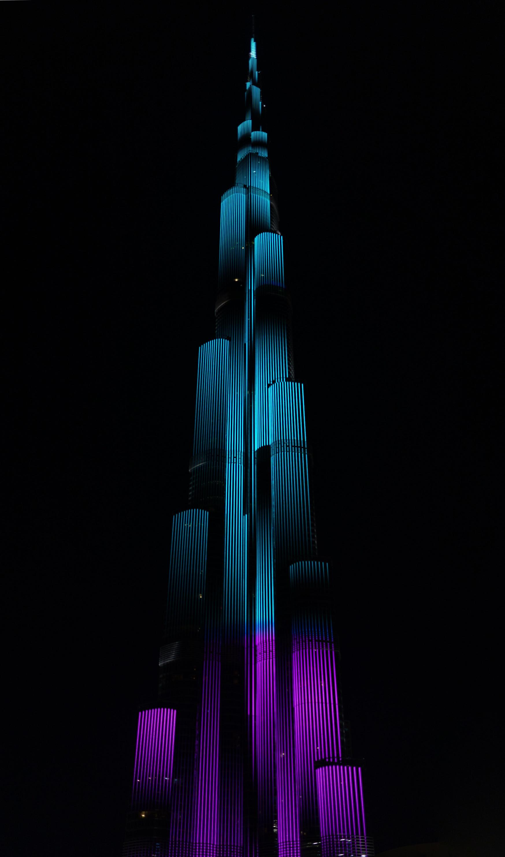 Burj Khalifa Lights - Related Dark Wallpapers wallpaper