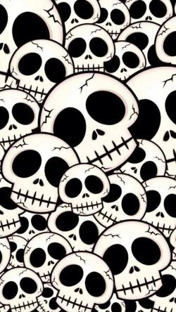 Cartoon Skull Pattern - Related Dark Wallpapers wallpaper