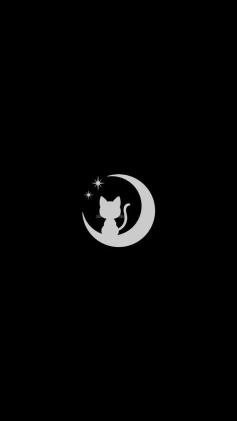 Cat on the Moon - Related Dark Wallpapers wallpaper