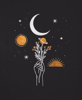 Celestial Bouquet Illustration