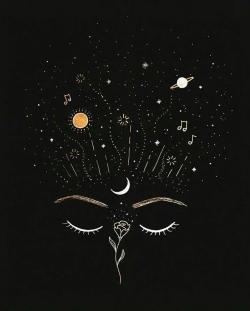 Celestial Dreamscape Illustration - Related Dark Wallpapers wallpaper