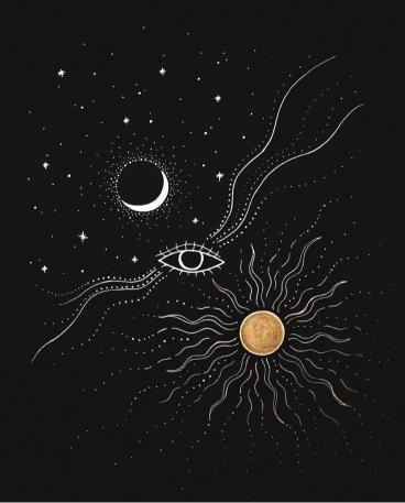 Celestial Eye and Sun - Related Dark Wallpapers wallpaper