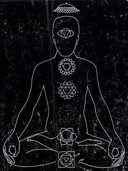 Chakra Meditation Silhouette