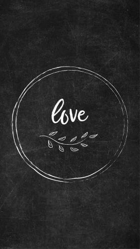 Chalkboard Love Circle - Related Dark Wallpapers wallpaper
