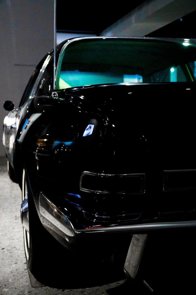Classic Black Car Detail
