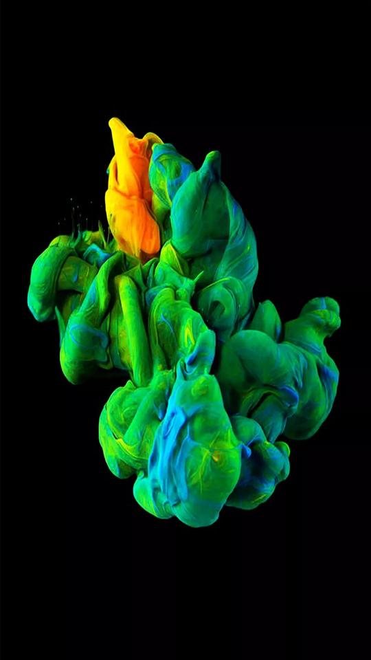 Colorful Ink Cloud - Related Dark Wallpapers wallpaper