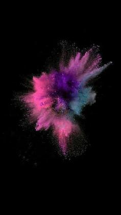 Colorful Powder Explosion - Related Dark Wallpapers wallpaper