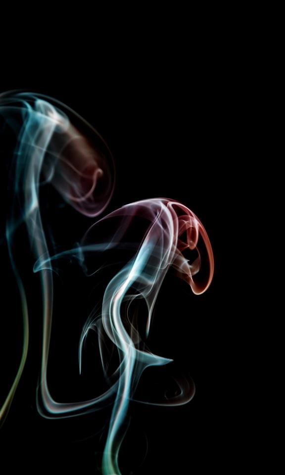 Colorful Smoke Trails
