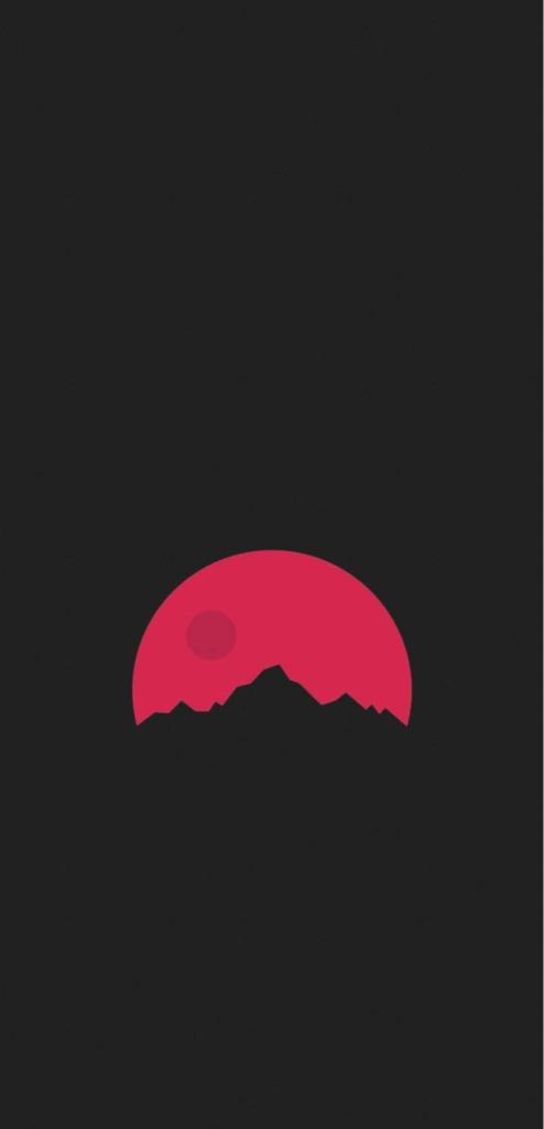 Crimson Moon Mountain - Related Dark Wallpapers wallpaper