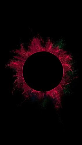 Crimson Powder Eclipse - Related 4K Wallpapers wallpaper