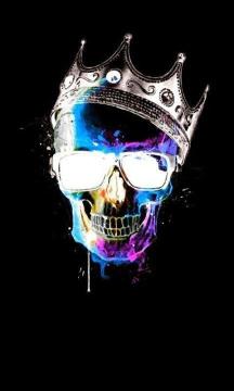 Crowned Skull with Glasses