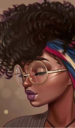 Curly Hair Girl Portrait - Related Dark Wallpapers wallpaper