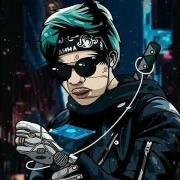 Cyberpunk Boy with Gadgets