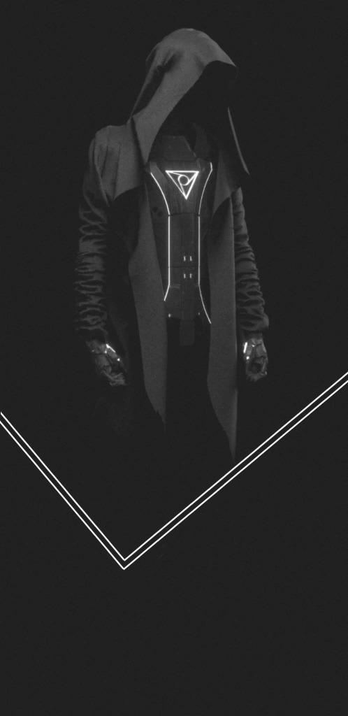 Cyberpunk Hooded Figure - Related Dark Wallpapers wallpaper