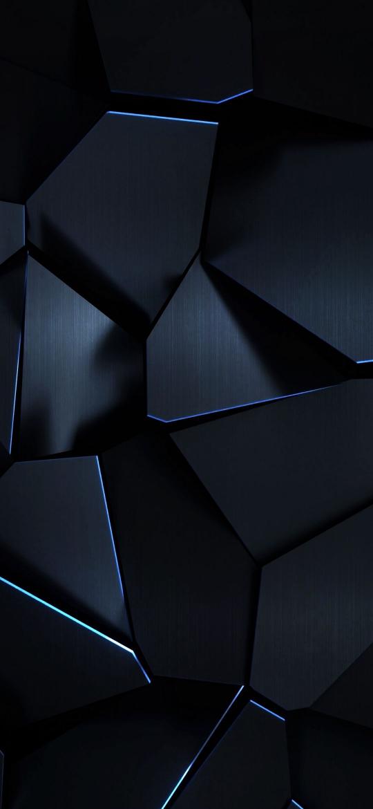 Dark Geometric Blue Lines - Related Dark Wallpapers wallpaper