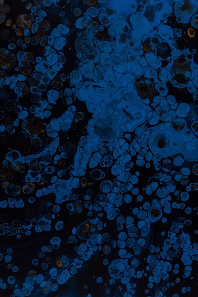 Deep Blue Cell Structure - Related Dark Wallpapers wallpaper