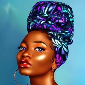 Elegant Woman with Turban - Related Dark Wallpapers wallpaper