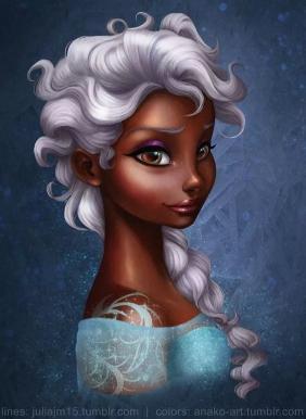 Elsa Dark Skin Fanart - Related Dark Wallpapers wallpaper