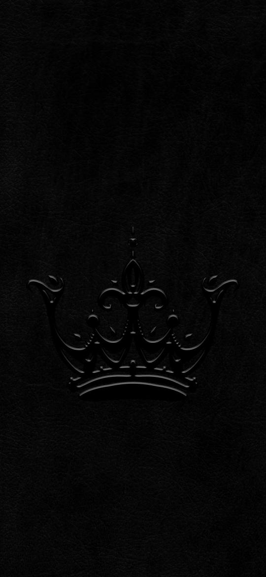 Embossed Black Crown - Related Dark Wallpapers wallpaper
