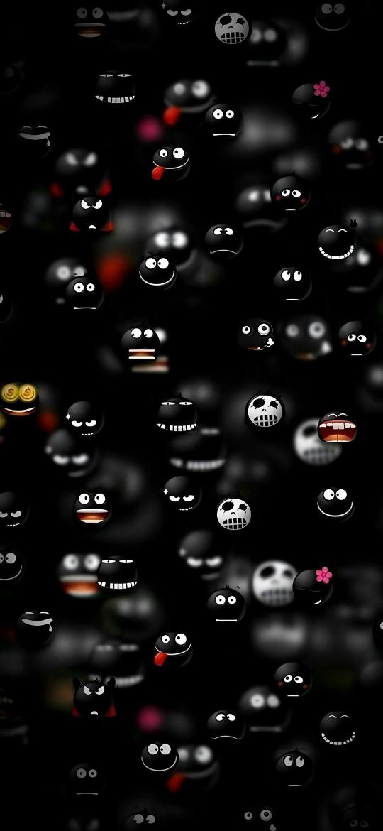 Emoticon Black Background - Related Dark Wallpapers wallpaper