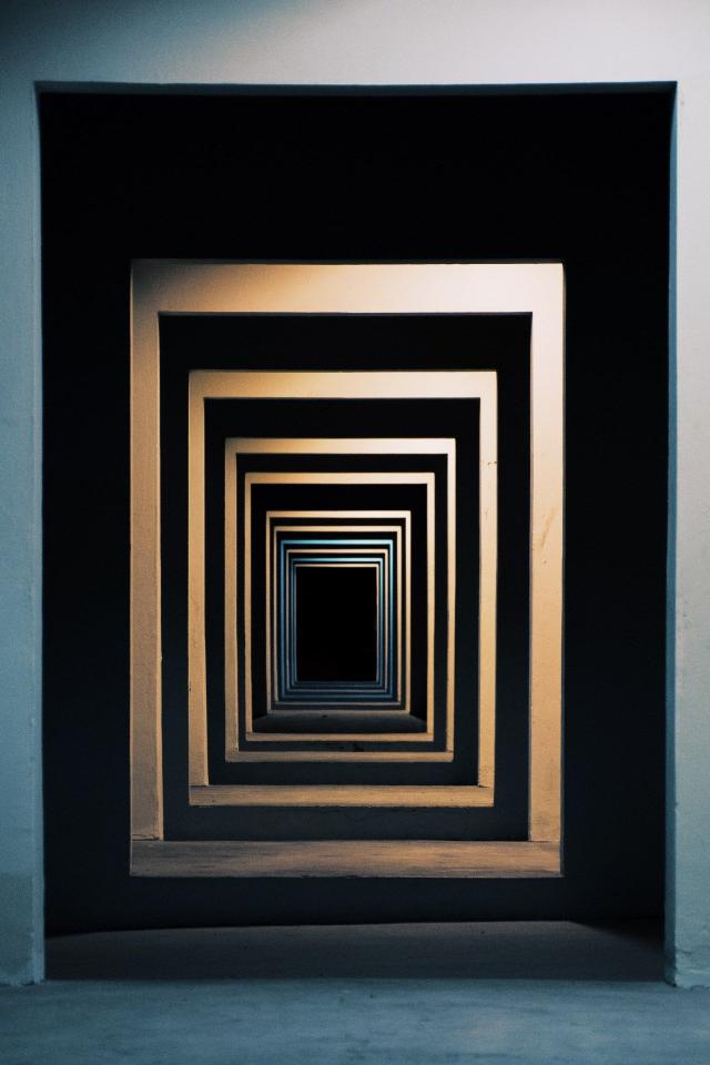 Endless Square Tunnel - Related 4K Wallpapers wallpaper