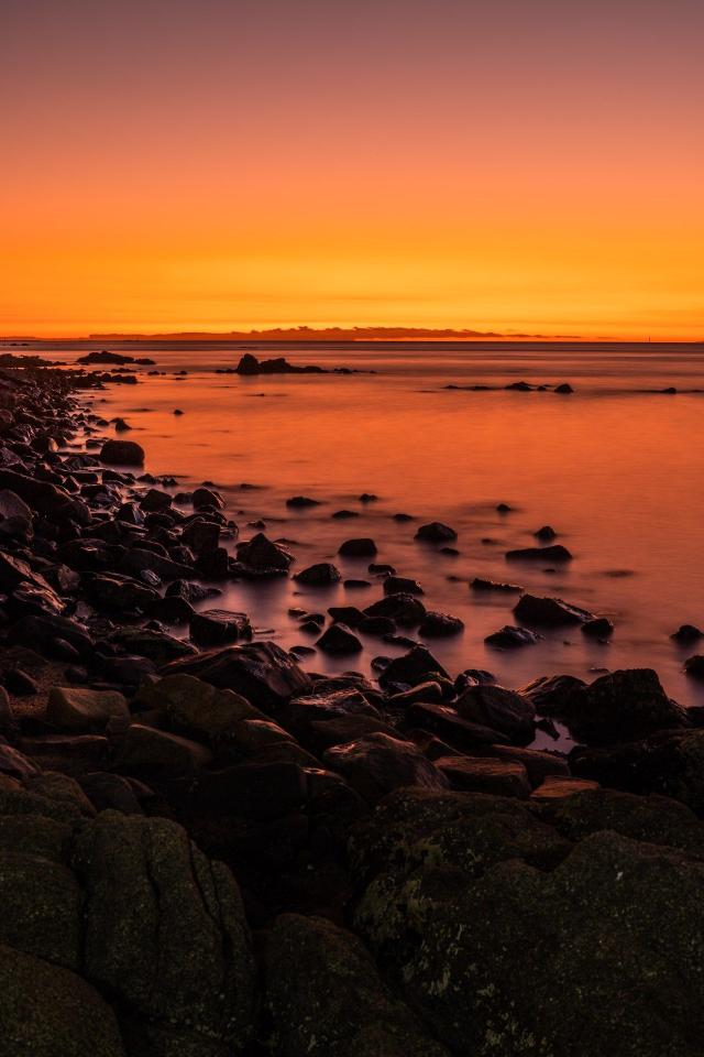Fiery Coastal Sunset - Related Ghetto Wallpapers wallpaper