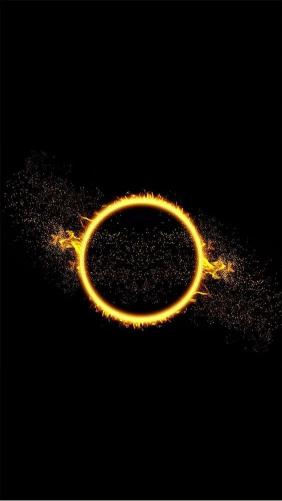 Fiery Ring of Light - Related Dark Wallpapers wallpaper