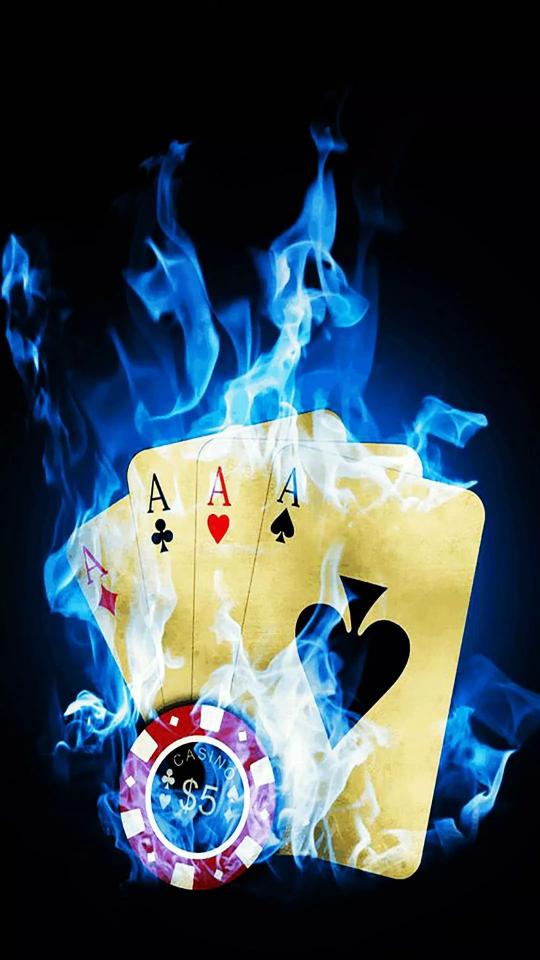 Flaming Aces Casino Chip