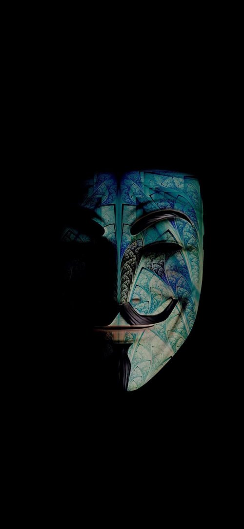 Fractal Anonymous Mask - Dark Wallpapers Wallpaper