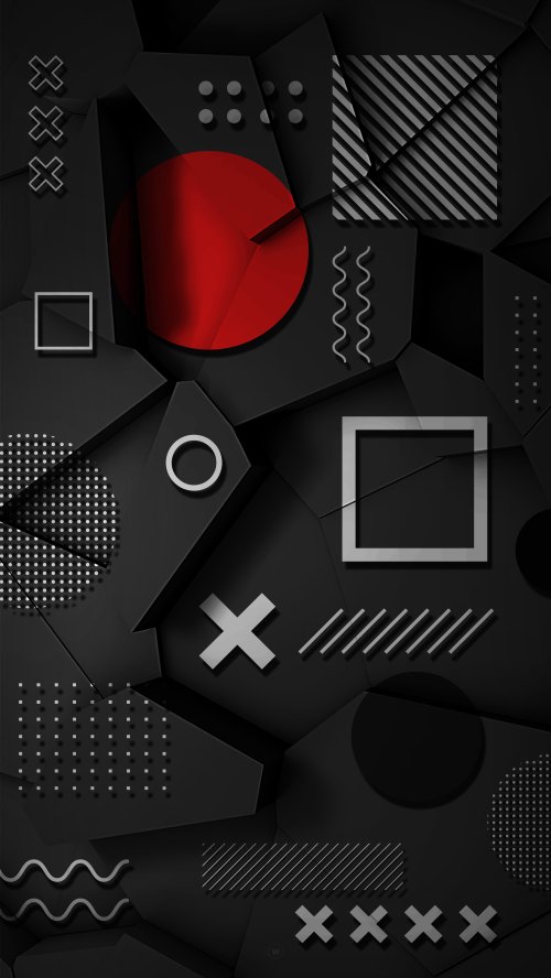 Geometric Abstract Dark