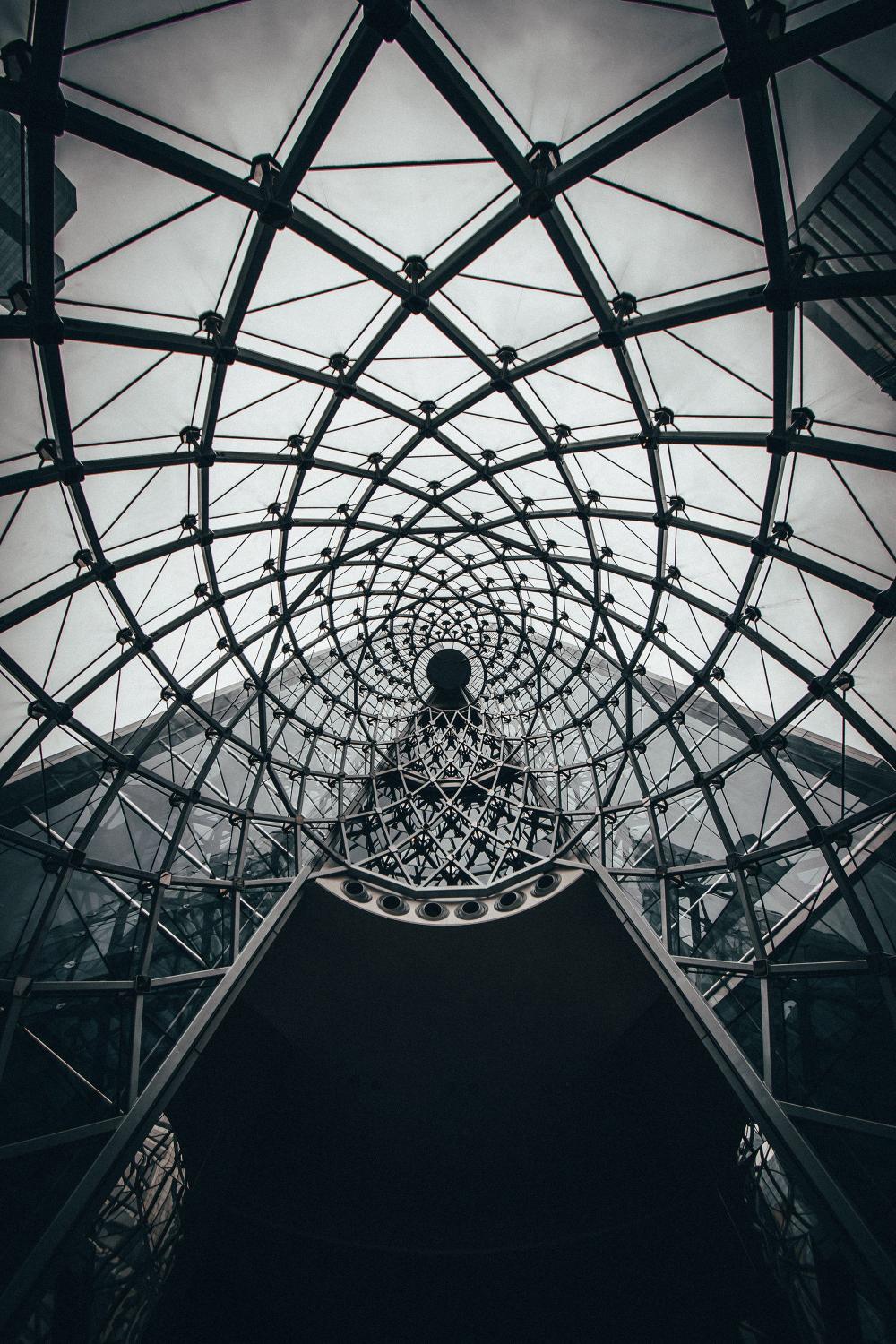 Geometric Dome Structure - Related 4K Wallpapers wallpaper