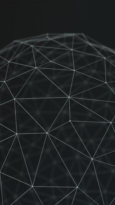 Geometric Network Sphere - Related Dark Wallpapers wallpaper