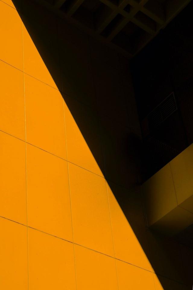Geometric Orange Shadow - Related Anime Wallpapers wallpaper