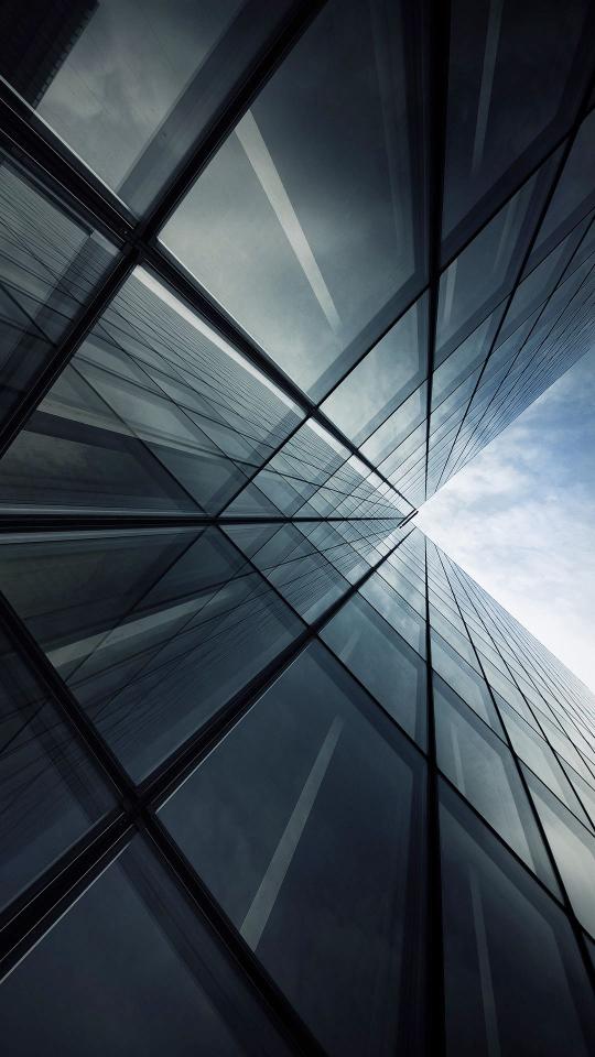 Glass Building Perspective - Related Dark Wallpapers wallpaper