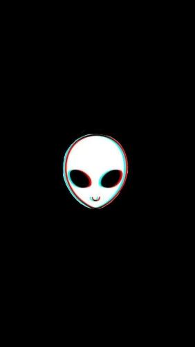 Glitch Alien Portrait
