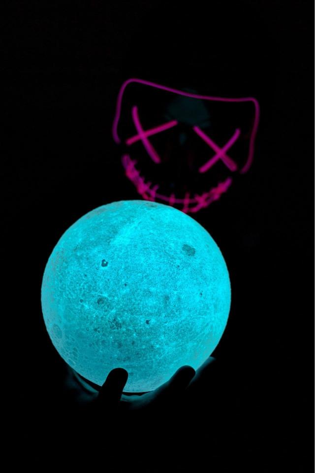 Glow Moon Mask - Related Dark Wallpapers wallpaper