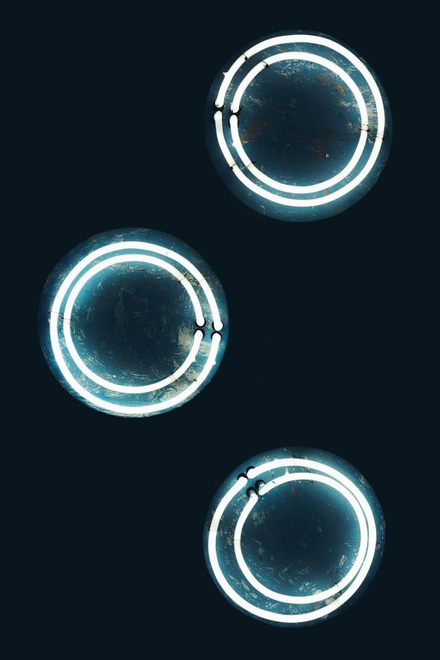 Glowing Blue Circles