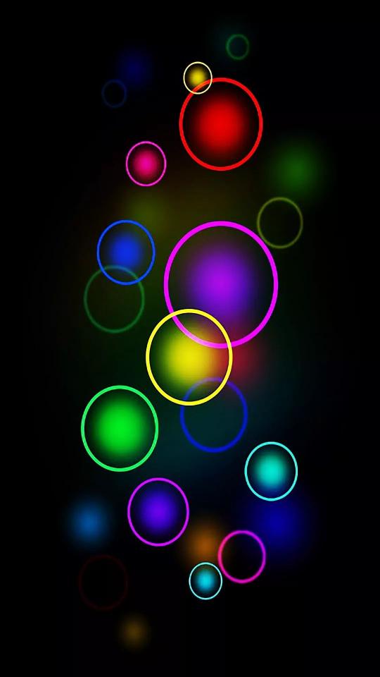 Glowing Colorful Circles - Related 4K Wallpapers wallpaper