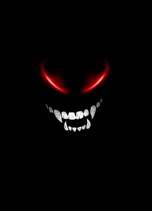 Glowing Evil Grin
