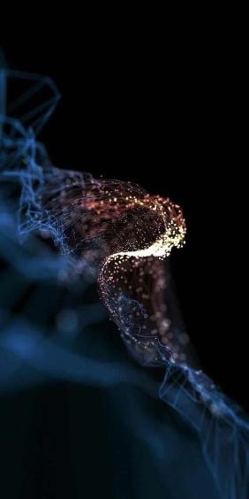 Glowing Particle Stream - Related Dark Wallpapers wallpaper