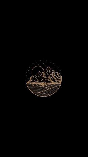 Golden Mountain Nightscape
