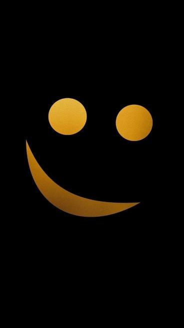 Golden Smile on Black - Related Dark Wallpapers wallpaper