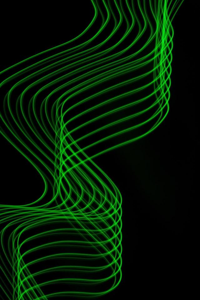Green Light Trails - Related Anime Wallpapers wallpaper