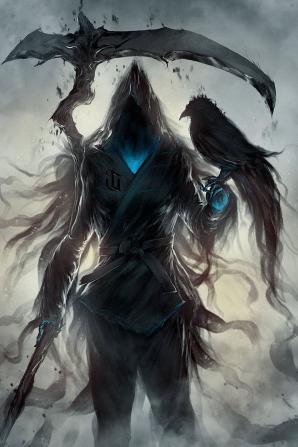 Grim Reaper and Raven