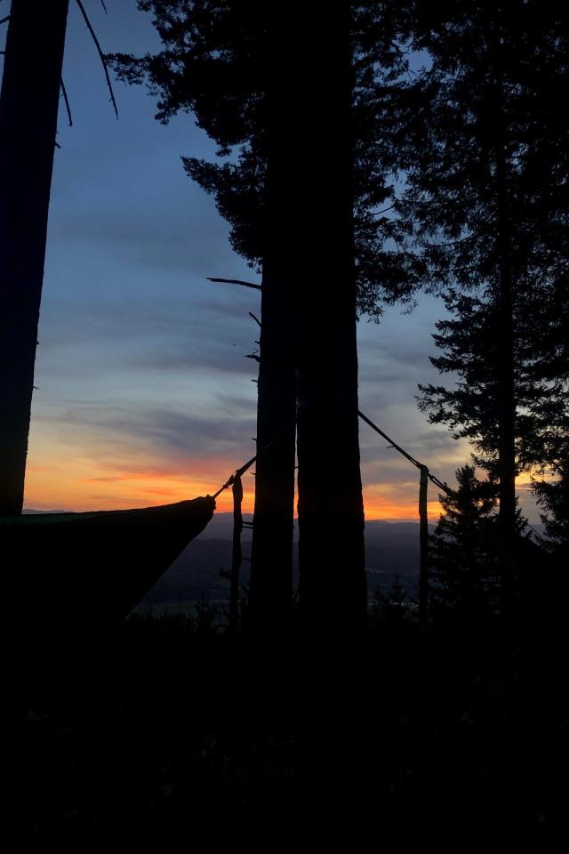 Hammock Sunset Silhouette - Related Anime Wallpapers wallpaper