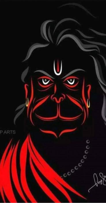 Hanuman Red Silhouette - Related Dark Wallpapers wallpaper