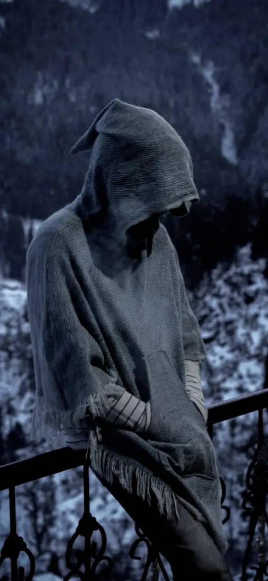Hooded Figure in Winter