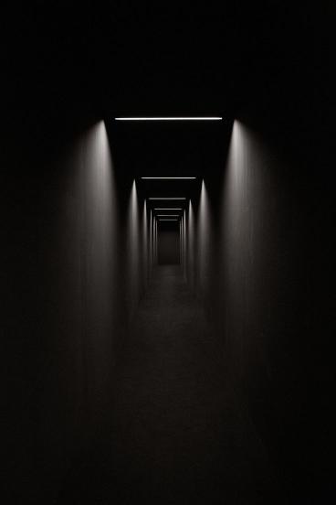 Illuminated Dark Hallway - Related Dark Wallpapers wallpaper