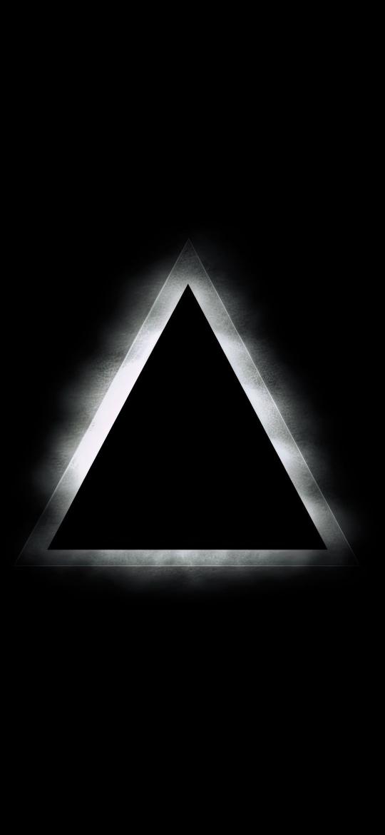 Illuminated Triangle on Black - Related Dark Wallpapers wallpaper